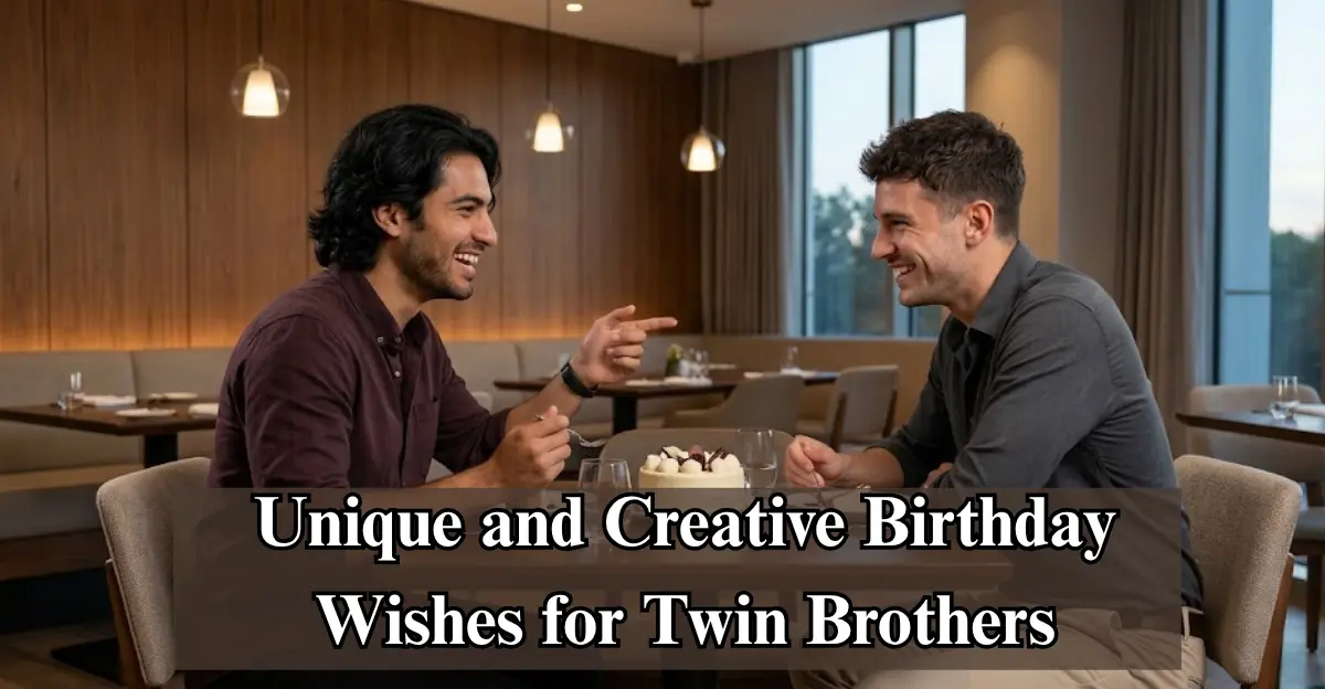100+ Unique and Creative Birthday Wishes for Twin Brothers