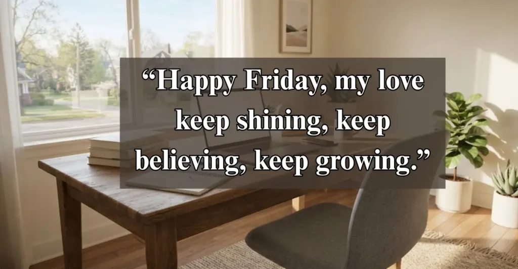 Inspirational Happy Friday My Love Messages