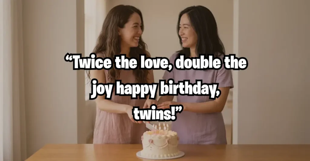 Birthday Wishes for Twin Sisters