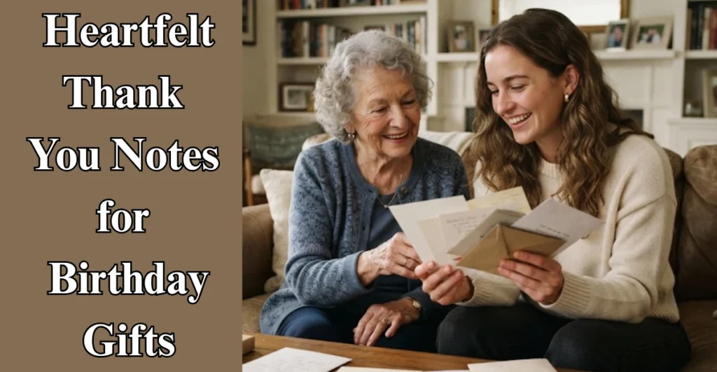 Heartfelt Thank You Notes for Birthday Gifts
