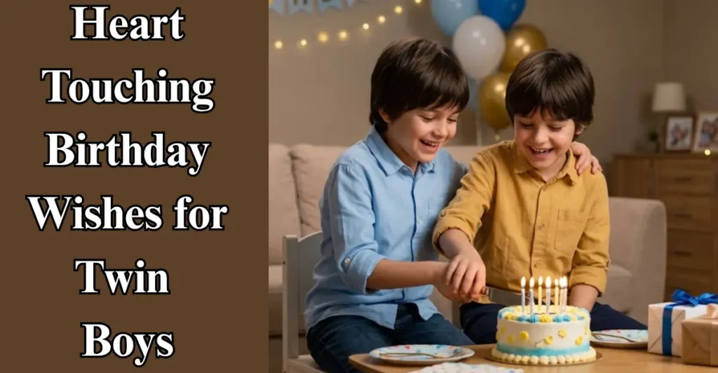 Heart-Touching Birthday Wishes for Twin Boys